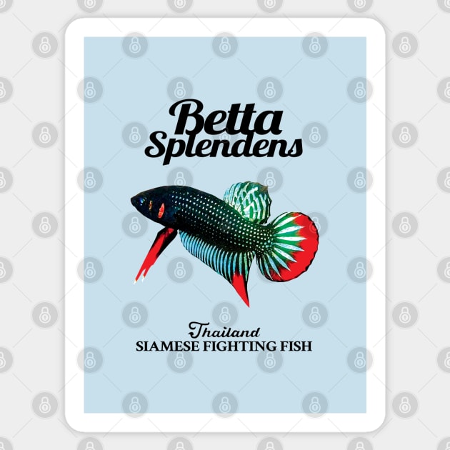 Betta Splendens Sticker by KewaleeTee